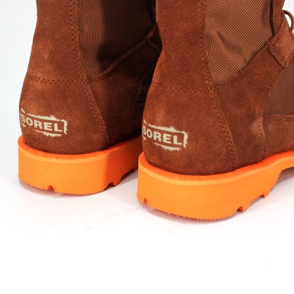 Sorel Caribou OTM Impermeable Waterproof Brown Orange Trail Boots 10.5 Shoe NEW - Picture 7 of 8
